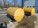 Set of fiberglass saddle tanks, 